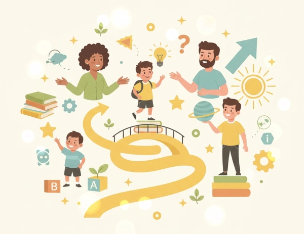 Illustration showing that a child with below-average IQ still has value, potential, and opportunities to grow