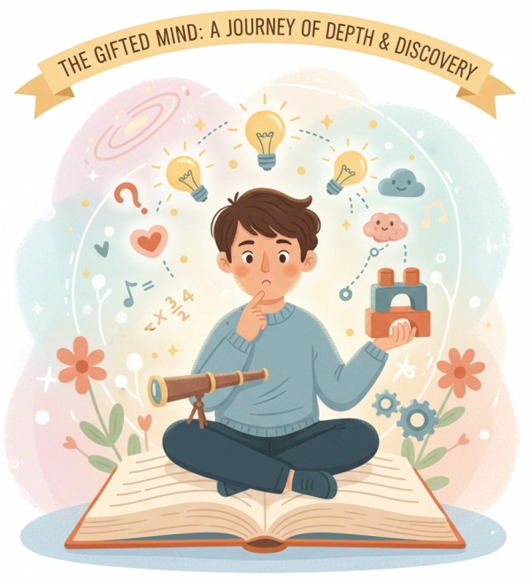 Characteristics of gifted children including curiosity, emotional sensitivity, and asynchronous development