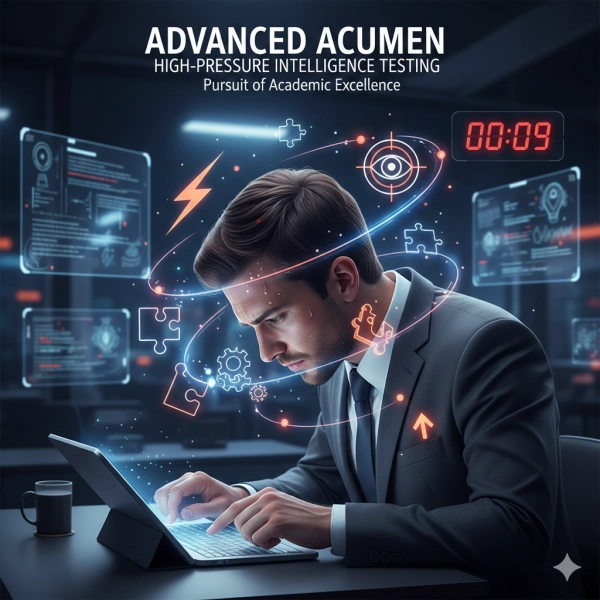 Structure of the Singapore IQ Test showing numerical reasoning and visual spatial reasoning sections