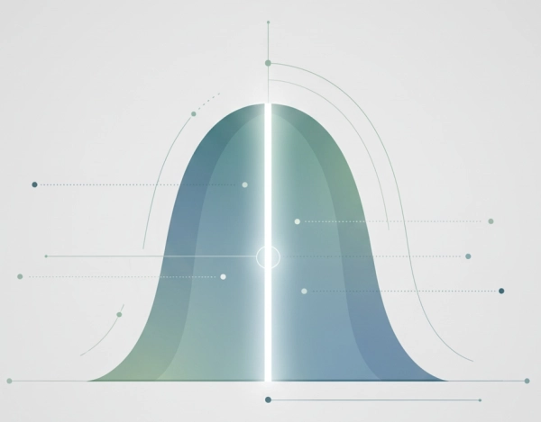 Illustration showing how IQ tests are norm-referenced with scores centered around an average