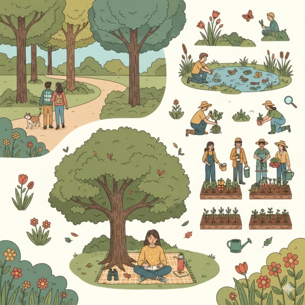 Ways to develop naturalistic intelligence through outdoor activities, observation, and mindful connection with nature