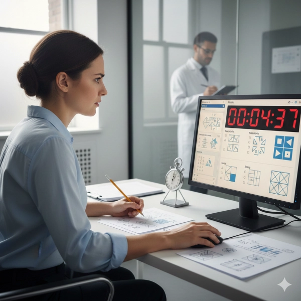 Anxiety and poor time management during an IQ test reduce reasoning accuracy and efficiency