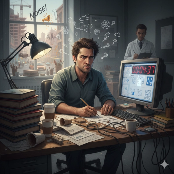 Distractions, overthinking, and poor test environment can negatively affect IQ test results