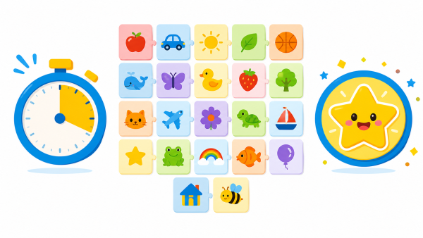 IQ Test for Kids format – 22 visual questions in 15 minutes, fun and engaging for children