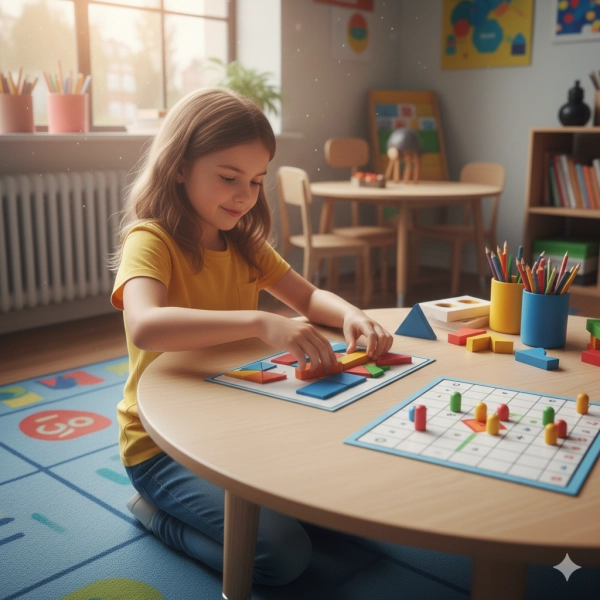 Logic and pattern puzzle games helping kids develop visual and problem-solving skills