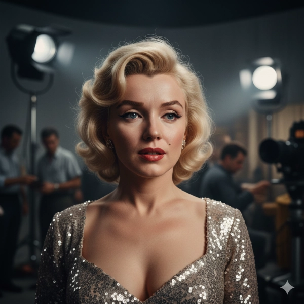 Marilyn Monroe demonstrating emotional and social intelligence through her expressive on-screen presence