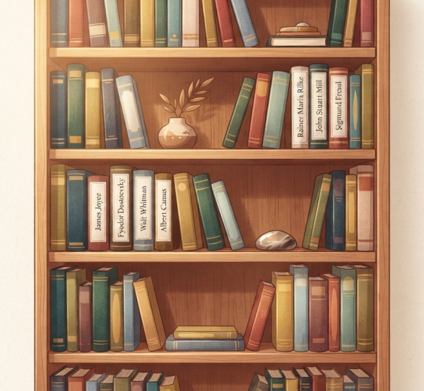 Marilyn Monroe's personal library — hundreds of books by Joyce, Dostoevsky, Whitman, Camus