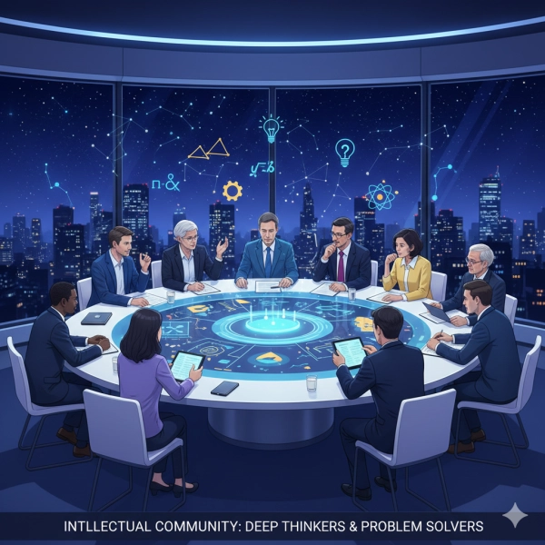 Visual comparison of Mensa and Intertel as established high IQ societies focused on intellectual exchange and community