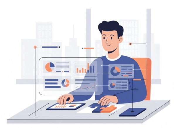 Illustration representing practical intelligence and structured problem-solving for careers suited to IQ 110–120