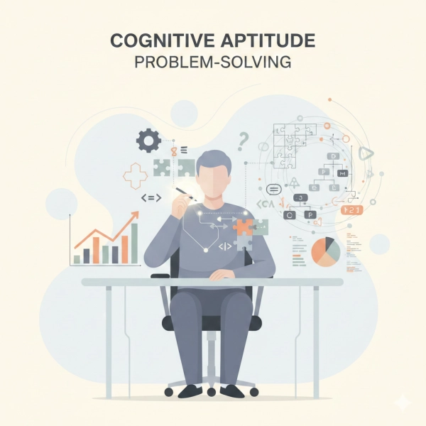 Problem-solving aptitude test measuring logical thinking and decision-making skills
