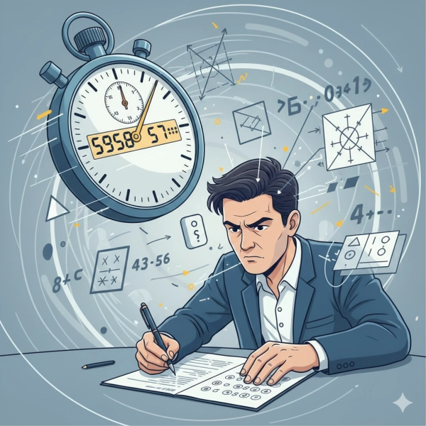 Singapore IQ Test emphasizing speed, time pressure, and rapid logical decision making