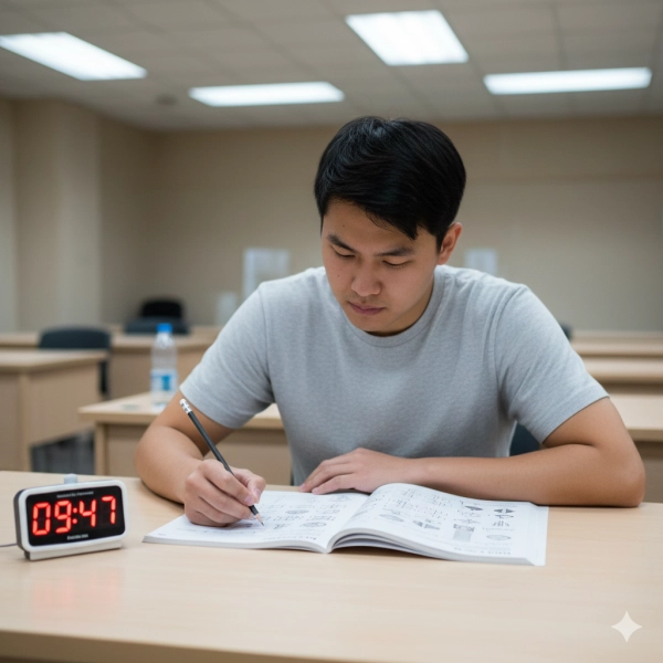 Managing time pressure and anxiety during an IQ test helps maintain reasoning accuracy and mental efficiency