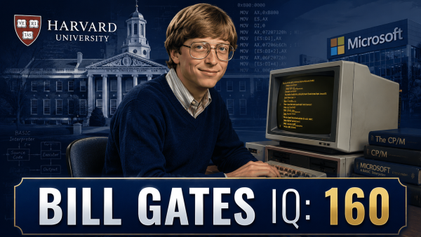 Bill Gates IQ, Bill Gates intelligence, Bill Gates SAT score, genius IQ score, Microsoft founder IQ