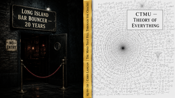 Chris Langan IQ, Christopher Langan IQ 195, Chris Langan genius bouncer, Chris Langan CTMU, smartest man America IQ