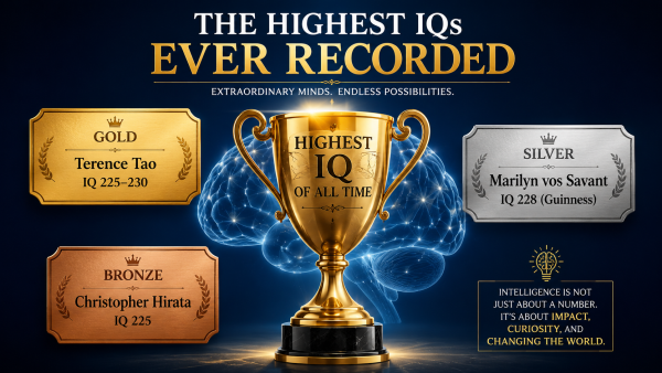 highest IQ of all time, highest IQ ever recorded, highest IQ in the world, highest IQ in history, genius IQ record