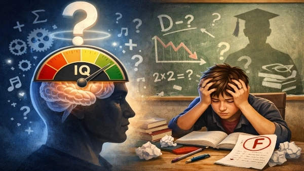 IQ and academic struggles