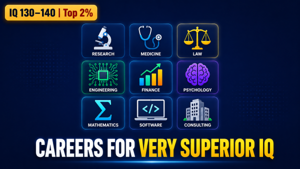 jobs for iq 130 140, careers for iq 130, iq 130 jobs, best careers high iq, what jobs suit iq 135, high iq career paths