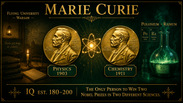 Marie Curie IQ, Marie Curie intelligence, Marie Curie IQ score, Marie Curie genius, Marie Curie Nobel Prize IQ