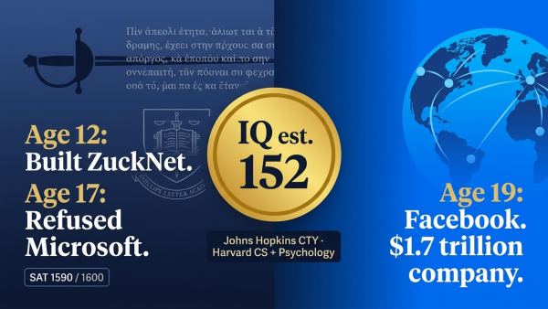 Mark Zuckerberg IQ, Mark Zuckerberg intelligence, Zuckerberg IQ 152, Zuckerberg Harvard prodigy, Facebook founder IQ