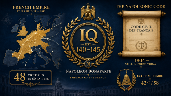 Napoleon Bonaparte IQ, Napoleon intelligence, Napoleon IQ score, Napoleon genius military, Napoleon IQ estimated