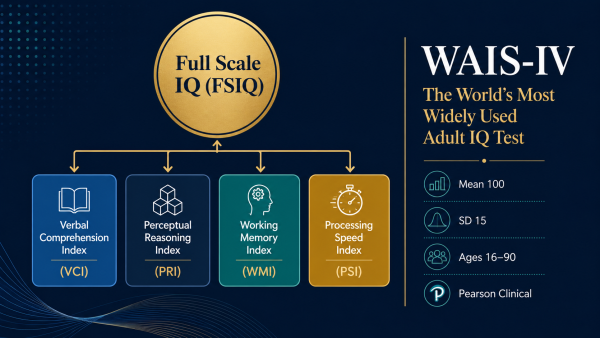 Wechsler IQ test, WAIS, WAIS-IV, Wechsler Adult Intelligence Scale, WAIS subtests index scores explained