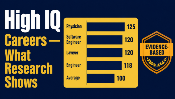 what jobs require high IQ, high IQ careers, careers requiring high intelligence, jobs for high IQ, cognitive demand by profession, average IQ by occupation